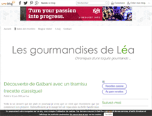 Tablet Screenshot of gourmandises2lea.com